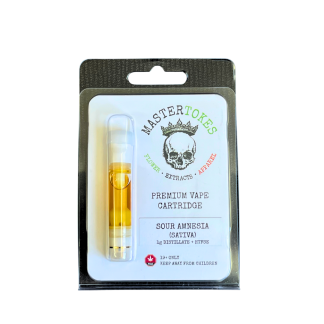 Sour Amnesia (Sativa) HTFSE & Distillate Vape Cartridge