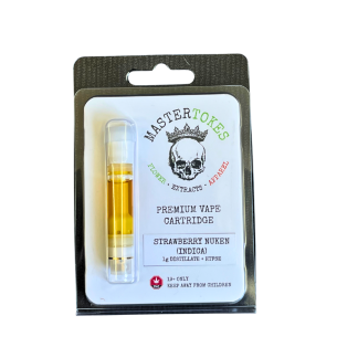 Strawberry x Nuken (Indica) HTFSE & Distillate Cartridge