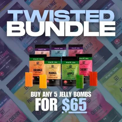 Twisted Extract Jelly Bombs bundle with five flavors for $65